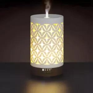 가정용 화이트 세라믹 100ml 아로마테라피 디퓨저용 어니스트 리빙 에센셜 오일 디퓨저 4개의 타이머 7