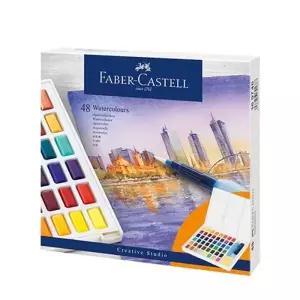 ( )휴대용 고체 수채물감 48색 세트 미술 화구