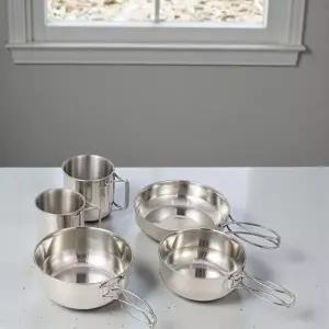 ( )베르 캠핑용 접시세트 5p 식기세트 내구성 좋은 캠핑 식기