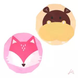 떠기네 유아 동물 캐릭터 방수 샤워캡 목욕머리띠