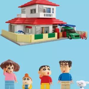 옥스포드플레이베베 옥스포드 짱구는못말려 짱구네집 어린이 블럭 장난감