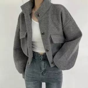 크롭 여성코트 코트 봄코트 가을 크롭자켓 모던 아우터 봄 봄아우터 데일리