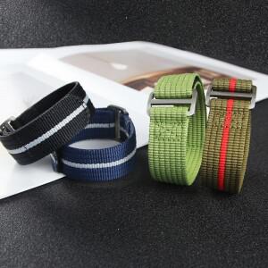 롤렉스 시계 호환용 호환용 밴드 호환 편안한 세척 용 세이코 튜더 고 나일론 나토 20mm