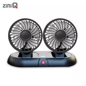 [셀러허브]USB타입 듀얼차량용선풍기 3단풍량5엽날개 써큘레이터 (S46462137)