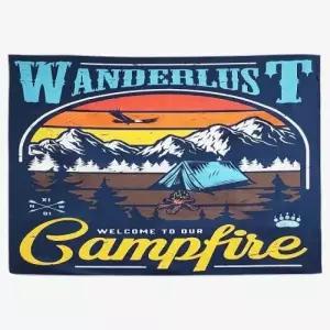 ( )대형 패브릭 포스터 캠핑 대