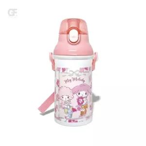 굿포머스 마이멜로디 플라워 원터치 물통 400ML 원터치물통 끈달린물병 어린이여행물병