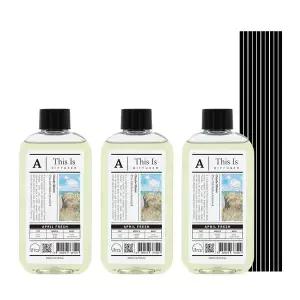 메온셀 THIS IS 디스이즈 명화 디퓨저 리필 200mlX3개+스틱10개 세트