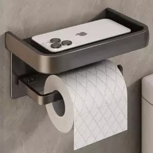 코어스 무타공 접착식 선반형 휴지걸이