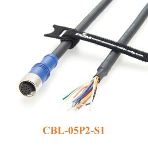 Cognex 3D 카메라 호환 전원 IO 트리거 케이블 DS1000 시리즈 M12 A 코드 핀-플라잉 리드 하이 플렉스 CBL-