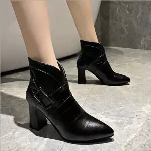 여성워커 여성힐부츠 앵클부츠 앵글부츠 워커부츠 LQ-6628