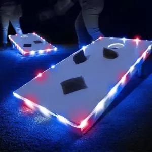 브라이트츠 바운스브라이트즈 LED 트램펄린 조명 색상 변경 - 모션 감지 점프 시 8FT 10FT 12FT 14FT 15FT