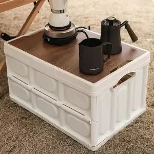 ( )멀티 수납 캠핑 폴딩박스 캠핑박스 테이블 56L