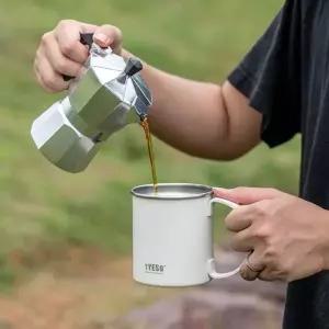 컵 휴대용 스테인레스 머그 백패킹 낚시 등산 캠핑용 캠핑용머그잔
