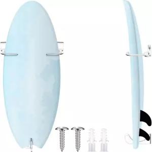 유순틱 서핑보드 벽걸이 투명 아크릴 디스플레이 쇼트보드용 실내 벽 장식 수직 랙 및 펀보드 50파운드