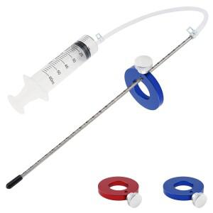 전문 바이크 오토바이 포크 서스펜션 오일 레벨 게이지 측정 도구 조절 가능 링 더스트 커버 프론트 주입기