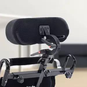 전동휠체어헤드레스트 목받침지지대 각도조절머리쿠션 높이확장브라켓 체어목서포트