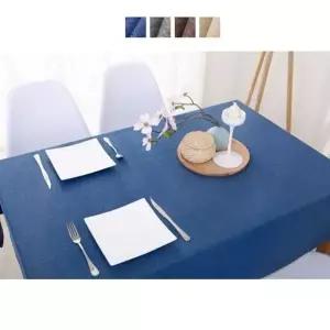 방수 린넨 홈카페 테이블보 130x220cm 캠핑 식탁보 캠핑 테이블