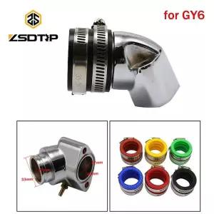 동관단자 ZSDTRP 오토바이 기화기 부츠 흡기 매니폴드 GY6 125cc 150cc 4T 엔진 카브 어댑터 스쿠터 ATV Go