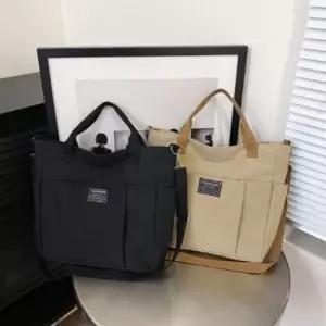 남녀공용 포켓 탄탄한 캔버스 백 에코백 텀블러 보조가방 크로스백