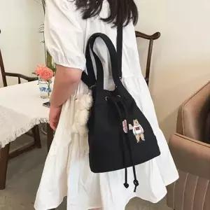 귀여운 미니 베어 캔버스 복조리 에코백 토트백 크로스백