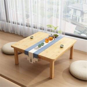 테이블 좌식 찻상 작은 감성 책상 커피 다과 높이 낮은 우드 70x70x32