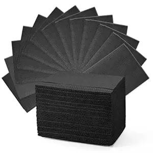 125/50/20Pcs 블랙 일회용 문신 청소 물티슈 패드 치과 피어싱 Bibs 방수 시트 종이 액세서리