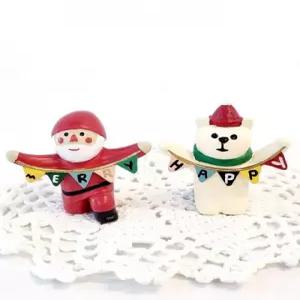 미니데코 해피 메리 산타 2p set 산타미니어쳐 산타장식 크리스마