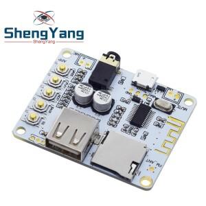 TZT TF 카드 블루투스 오디오 수신기 보드(USB 슬롯 디코딩 재생 출력 5V 스테레오 음악 모듈 포함)