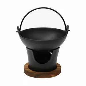 ( )캠핑용 1인용 주물 미니 웍냄비 화로대 세트 혼캠