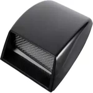 에어 인테이크 스쿱 유니버설 자동차 장식 트럭용 후드 스티커 ABS 보닛 통풍구 커버 후드(블랙)