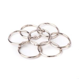 루스 리프 책 DIY 링 바인더 앨범 오프닝 O 잠금 키 체인 사무실 바인딩 용품 금속 공예 부품