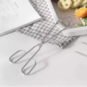 ( )304 재질 스텐 고기집게 가위형 삼각 집개 캠핑가위