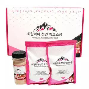 소금/핑크소금/천연소금/리필소금/400ml 3개 소금 히말라야핑크소