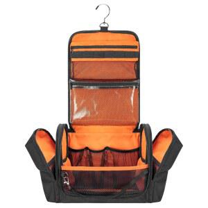 남성용 프로크바 세면도구 여행 가방 및 면도 관리용 가 달린 도프 키트 위생 샤워 정리함 검은색