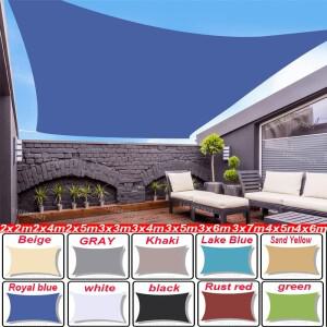 야외 차양 방수 태양 그늘 항해 정원 Canopi 테라스 자동차 캔버스 천막 직사각형 풀 대피소 Sail3x