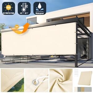 방수 직선 가장자리 그늘  (그로밋 포함) 정원 선 스크린 Pergola 커버 캐노피 야외 파티오 텐트