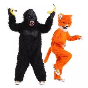 고릴라 의상 분장 인형탈 코스튬 침팬지 축제 행사장