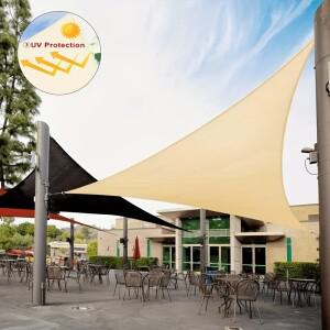 3x3x3M 접이식 방수 삼각형 태양 그늘  캐노피 야외 활동 뒷정원 천막 캠핑 텐트 천