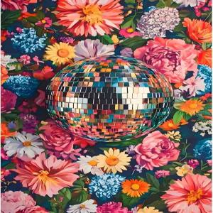 숫자 키트 디스코 볼 페인트 가정용 캔버스에 DIY 고급 아크릴 페인팅 16x20인치 홈 월 아트 데코