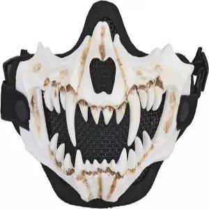 할로윈 페인트볼 CS 사냥을 위한 전술 얼굴 보호 메쉬 마스크 Yzpac 에어소프트 하프 페이스