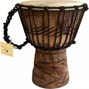 젬베 드럼 솔리드 우드 딥 조각 봉고 콩고 아프리카 - 12인치 높은 MED 사이즈 전문가 품질 중국산 없음