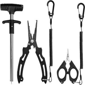 푸팔로 낚시 도구 키트 펜치 스테인리스 낚싯줄 커터 땋은 가위 제거 가족 낚시를 위한 놀라운 선물
