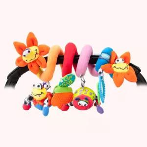 신생아 아기 유모차 침대 해바라기 딸랑이 감각발달 아이선물 장식완구 카시트