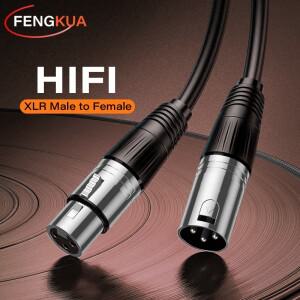 XLR 케이블 노래방 마이크 사운드  호환호환 오디오 믹서 증폭기 용 연장 밸런스드 아날로그 3Pin 코드