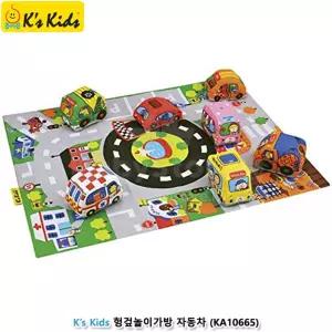 6개월 촉감놀이 헝걸놀이매트+자동차인형 오감발달 조카선물 폭신폭신 공동육아