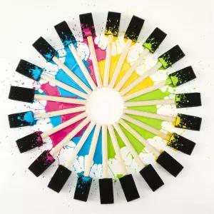 폼 페인트 브러시 - 아크릴 페인팅 염색 바니시 및 DIY 공예 프로젝트를 위한 일회용 1인치 스펀지 50개 팩