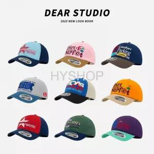 레터링 야구모자 빈티지 경량 레트로 소프트 탑 