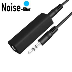 방지 접지 루프 잡음 필터 3.5mm 오디오 Aux 아이솔레이터 제거 차량용 TV 스피커 호환 용 클리어 스테레오