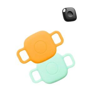 반려견, 고양이, 반려동물, 소프트 실리콘 보호 휴대용 스크래치 충격 방지 1 오렌지+1 민트 그린용 타일 케이스 바이 라이프360 메이트 (2024) 블루투스 트래커.