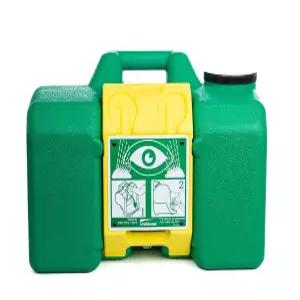 유니쉴드 안약 스테이션 9-갤런 OSHA/ANSI 준수 하나의 벽 장착 V-사인 가시성 높음 중력 흐름 실내/외